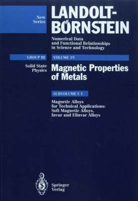 Cover of Soft Magnetic Alloys, Invar and Elinvar Alloys