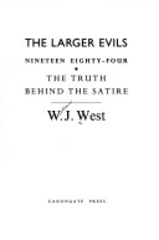 Cover of The Larger Evils