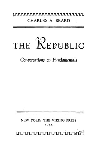 Cover of The Republic