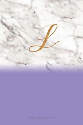 Cover of L - Lavender Marble Journal 5 X 8