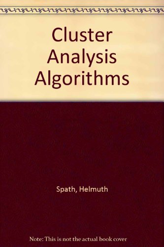 Book cover for Cluster Analysis Algorithms