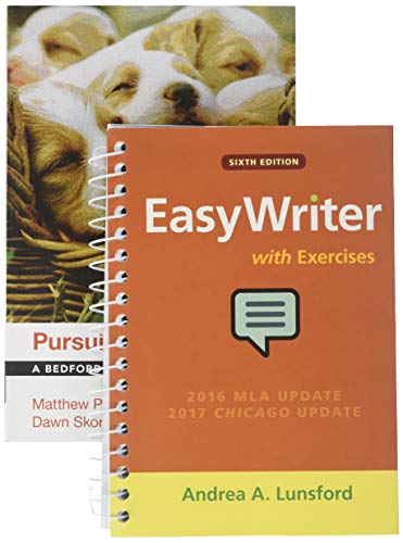 Book cover for Pursuing Happiness & Easywriter with Exercises