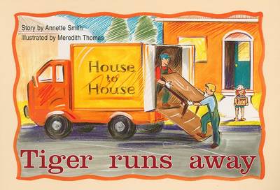 Book cover for Tiger Runs Away