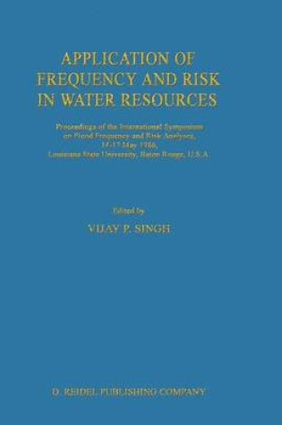 Cover of Application of Frequency and Risk in Water Resources