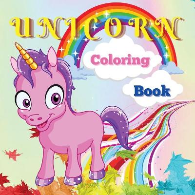 Book cover for Unicorn Coloring Book