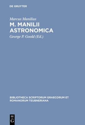 Book cover for M. Manilii Astronomica