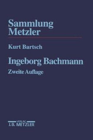 Cover of Ingeborg Bachmann