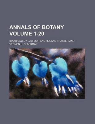 Book cover for Annals of Botany Volume 1-20