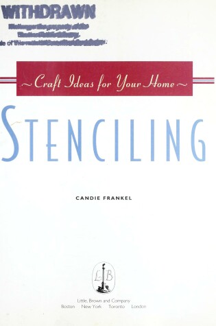 Cover of Crafts for Your Home - Stencilling
