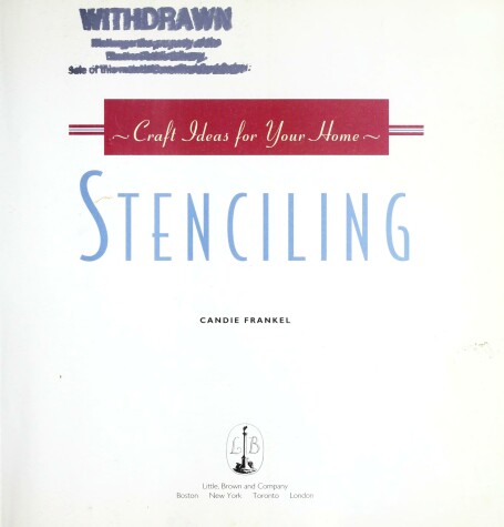 Book cover for Crafts for Your Home - Stencilling