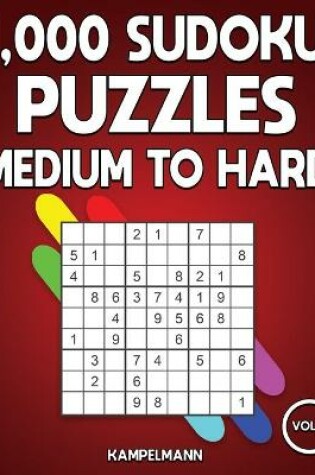 Cover of 1,000 Sudoku Puzzles Medium to Hard