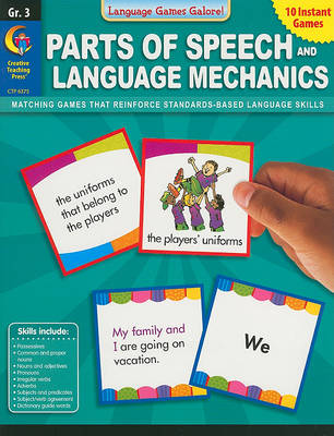 Cover of Parts of Speech and Language Mechanics, Grade 3