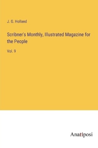 Cover of Scribner's Monthly, Illustrated Magazine for the People