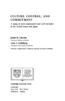 Cover of Culture, Control and Commitment