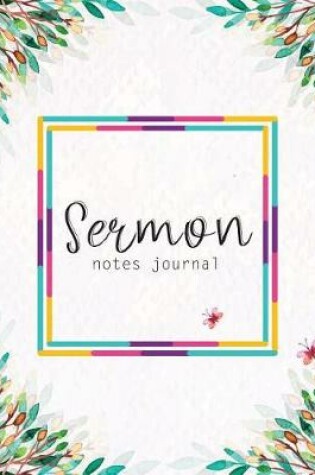 Cover of Sermon Notes Journal