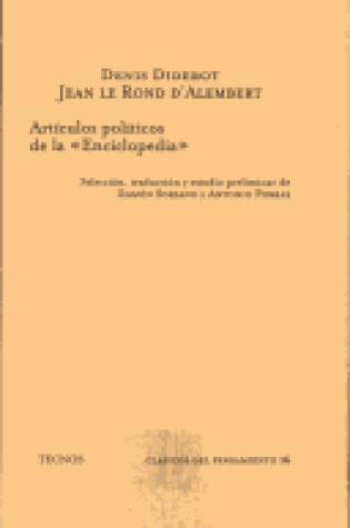 Cover of Articulos Politicos de La Enciclopedia