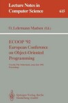 Book cover for ECOOP '92. European Conference on Object-Oriented Programming