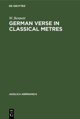 Book cover for German Verse in Classical Metres