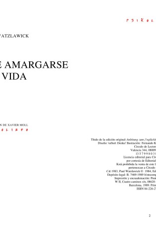 Cover of El Arte de Amargarse La Vida