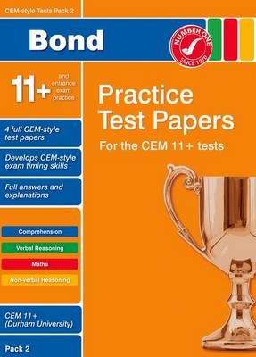 Book cover for Bond CEM Style 11 Practice Test Papers 2 All questions