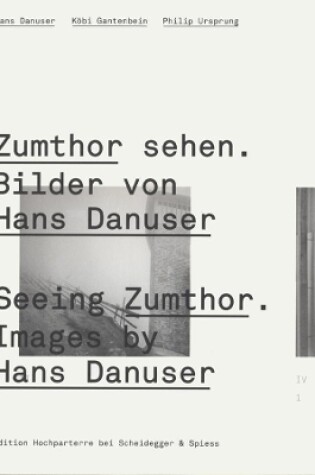 Cover of Seeing Zumthor