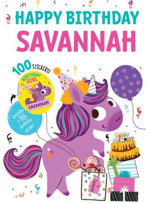 Book cover for Happy Birthday Savannah