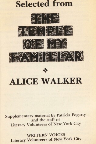 Cover of Selected from the Temple of My Familiar