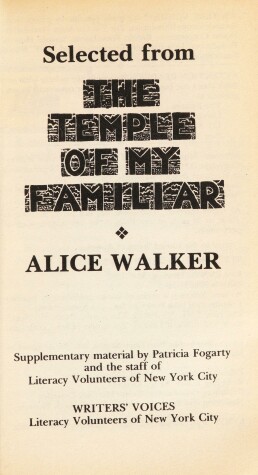 Cover of Selected from the Temple of My Familiar