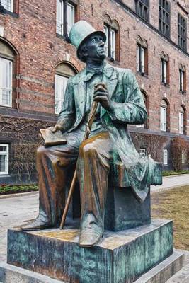 Book cover for Hans Christian Andersen Statue in Copenhagen Denmark Journal