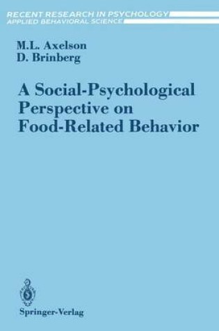 Cover of A Social-Psychological Perspective on Food-Related Behavior