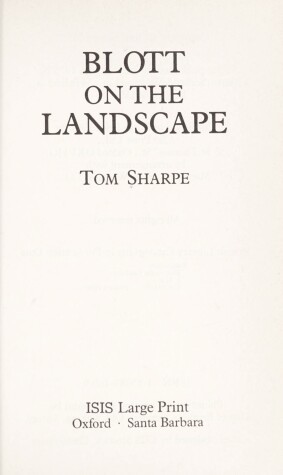 Book cover for Blott on the Landscape