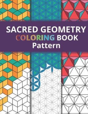 Book cover for Scared Geometry Coloring Book Pattern