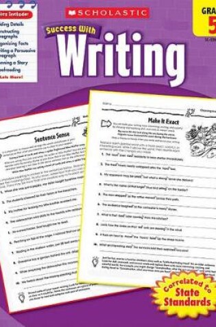 Cover of Scholastic Success with Writing: Grade 5 Workbook