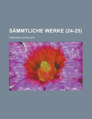 Book cover for Sammtliche Werke (24-25)