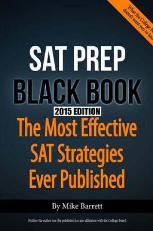 Cover of SAT Prep Black Book - 2015 Edition