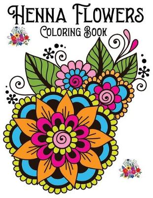 Book cover for Henna Flowers Coloring Book