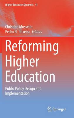 Cover of Reforming Higher Education