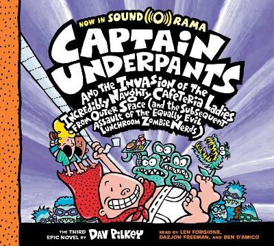 Book cover for Captain Underpants and the Invasion of the Incredibly Naughty Cafeteria Ladies from Outer Space: Color Edition