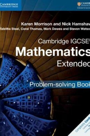Cover of Cambridge IGCSE® Mathematics Extended Problem-solving Book