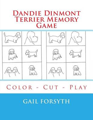 Book cover for Dandie Dinmont Terrier Memory Game