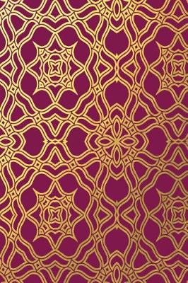 Book cover for Plum and Gold Foil Intricate Pattern Notebook 6*9