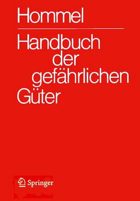 Cover of Handbuch Der Gefahrlichen Guter. Band 3