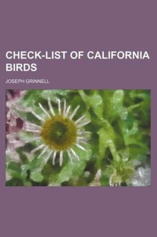 Cover of Check-List of California Birds