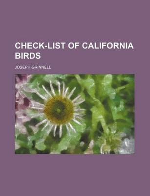 Book cover for Check-List of California Birds