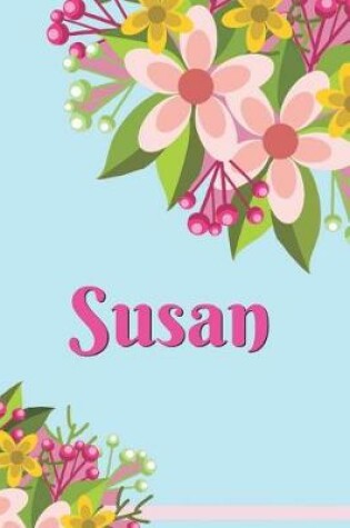 Cover of Susan Personalized Blank Lined Journal Notebook