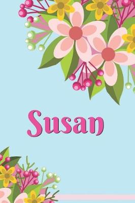 Book cover for Susan Personalized Blank Lined Journal Notebook