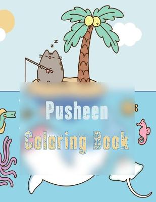Book cover for Pusheen coloring book