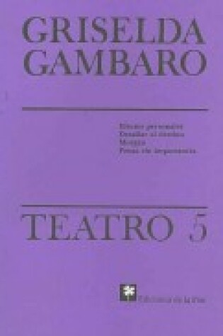 Cover of Gambaro - Teatro 5