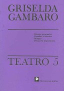 Book cover for Gambaro - Teatro 5