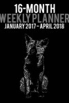 Book cover for 2017-2018 Weekly Planner - Wordcloud Border Collie